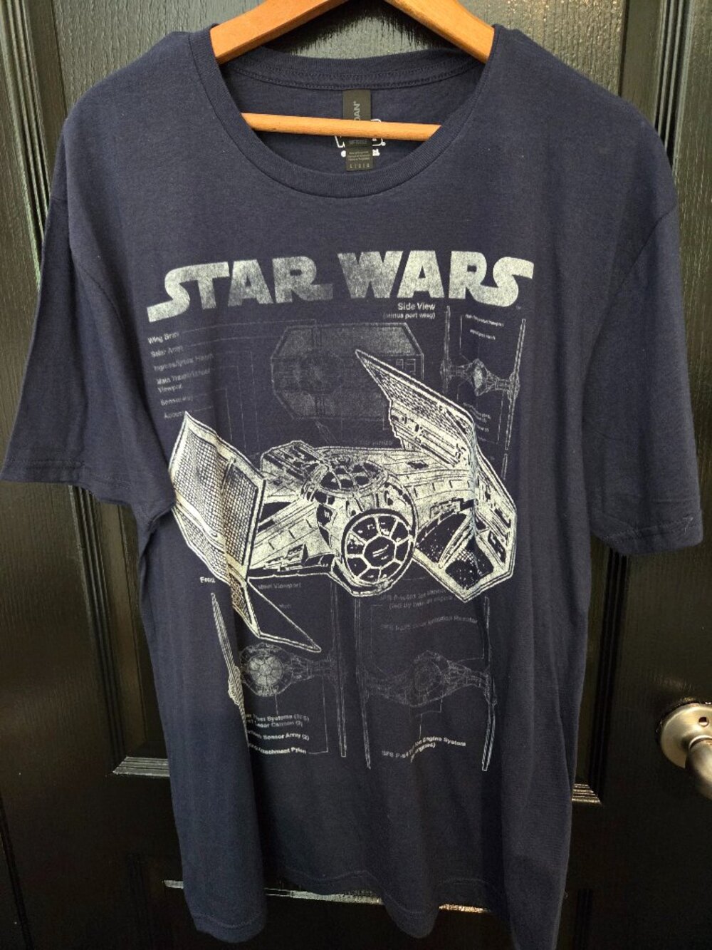 Star Wars Tie Fighters In Flight Outer Space Fleet Schematic Blue Size Large